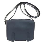 Pre-owned Leather shoulder-bags Loewe Pre-owned , Blue , Dames