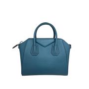 Pre-owned Leather handbags Givenchy Pre-owned , Blue , Dames