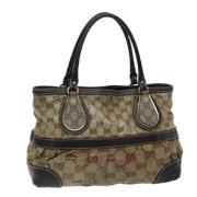 Pre-owned Canvas totes Gucci Vintage , Brown , Dames