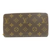 Pre-owned Canvas wallets Louis Vuitton Vintage , Brown , Dames