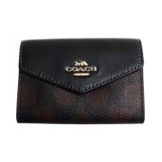 Pre-owned Leather wallets Coach Pre-owned , Brown , Dames