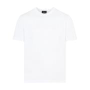 Witte T-Shirt 9000 Brioni , White , Heren