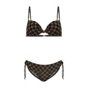 Gewatteerde Logo Bikini Set - Zwart Emporio Armani , Black , Dames