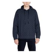 Heren Sweatshirt Katoenmix Collectie Armani Exchange , Black , Heren