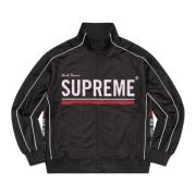 Wereldberoemde Jacquard Track Jacket Zwart Supreme , Black , Heren