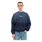 Gradient Logo Print Sweatshirt Stüssy , Blue , Heren