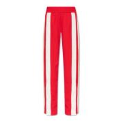 Broek met drukknopen aan de pijpen Palm Angels , Red , Dames