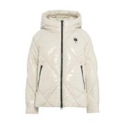 Witte Jas Aw24 Model Hoogte 178cm Blauer , White , Dames