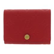 Pre-owned Fabric wallets Louis Vuitton Vintage , Red , Dames