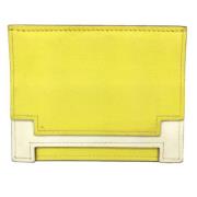 Pre-owned Leather home-office Hermès Vintage , Yellow , Dames