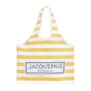 Gestreepte Gebreide Tote Tas Jacquemus , Multicolor , Dames