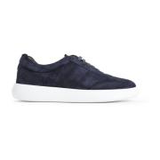 Navy Cassette Sneakers Brioni , Blue , Heren