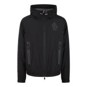 Jaman Hooded Nylon Jacket Fw24 Moncler , Black , Heren