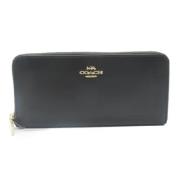 Pre-owned Leather wallets Coach Pre-owned , Black , Dames