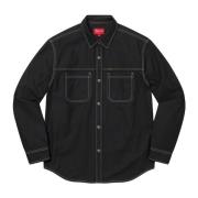 Beperkte oplage Snap Work Shirt Zwart Supreme , Black , Heren