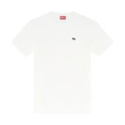 Witte T-shirts en Polos Diesel , White , Heren