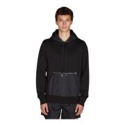 Contrastpaneel Hoodie Moncler , Black , Heren