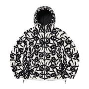 Celtic Knot Reversible Fleece Hooded Jacket Supreme , Black , Heren