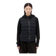 Gewatteerde Zip-Up Vest Moncler , Black , Dames