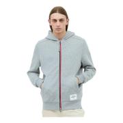 Logo Patch Hoodie Moncler , Gray , Heren