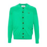 Groene Gebreide Trui Orb Logo Vivienne Westwood , Green , Heren