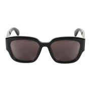 Zwart Rook Am0468S Zonnebril Alexander McQueen , Black , Dames