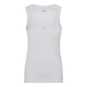 Gestreepte Tanktop Rekenmachine Stijl Pinko , White , Dames