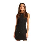 Sprankelende ronde hals jurk Alma EN Pena , Black , Dames