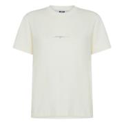 Witte T-shirts en Polos Msgm , White , Dames