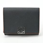 Pre-owned Leather wallets Loewe Pre-owned , Black , Dames