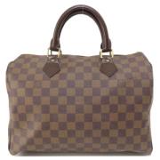 Pre-owned Canvas handbags Louis Vuitton Vintage , Brown , Dames