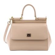 Eenvoudige Sicily Handtas Dolce & Gabbana , Beige , Dames