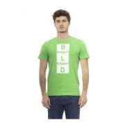 Trend T-shirt met Logo Patroon Baldinini , Green , Heren