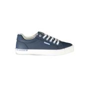 Blauwe Polyester Sneaker met Veters, Contrastdetails, Logo Carrera , B...