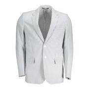 Klassieke Witte Jas met Lange Mouwen Gant , White , Heren