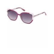 Chique paarse vierkante zonnebril Guess , Purple , Dames