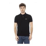 Trend Polo Shirt met Logo Baldinini , Black , Heren