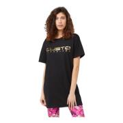 Zwarte Katoenen Oversized T-shirt Front Print Custo Barcelona , Black ...