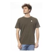 Casual Katoenen T-shirt met Logo Detail Invicta , Green , Heren