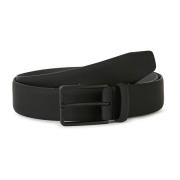 B Tech Rubberen Leren Riem Met Logo Boggi Milano , Black , Heren