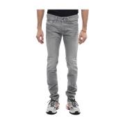 Grijze Katoenen Jeans & Broek Diesel , Gray , Heren