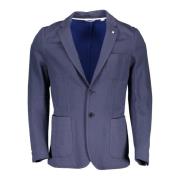 Elegante Klassieke Lange Mouw Jas Gant , Blue , Heren