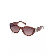 Chique Teardrop Zonnebril Guess , Brown , Dames