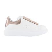 Leren Sneaker met Rubberen Zool Alexander McQueen , White , Dames