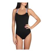 Katoenen Bodysuits Collectie Lente/Zomer Vrouwen Moschino , Black , Da...