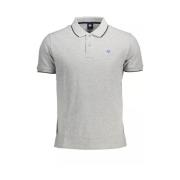 Elegant grijs poloshirt met contrastdetails North Sails , Gray , Heren