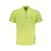 Geborduurd Poloshirt met 3 Knopen Napapijri , Yellow , Heren