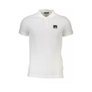 Elegant wit katoenen poloshirt Cavalli Class , White , Heren