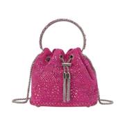 Rhinestone Clutch Tas Alma EN Pena , Pink , Dames