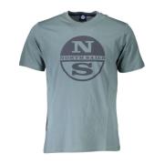 Groen Katoenen Nautisch T-shirt North Sails , Green , Heren